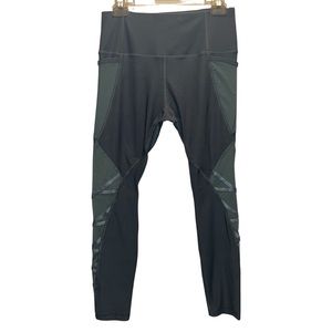 RBX Athletic Leggings Crisscross Mesh w/ Pockets Light Green Size Medium